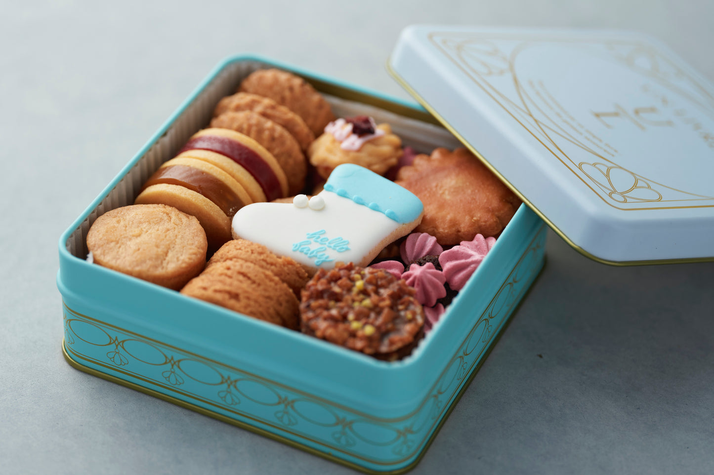 デザイン缶 (Baby Blue)