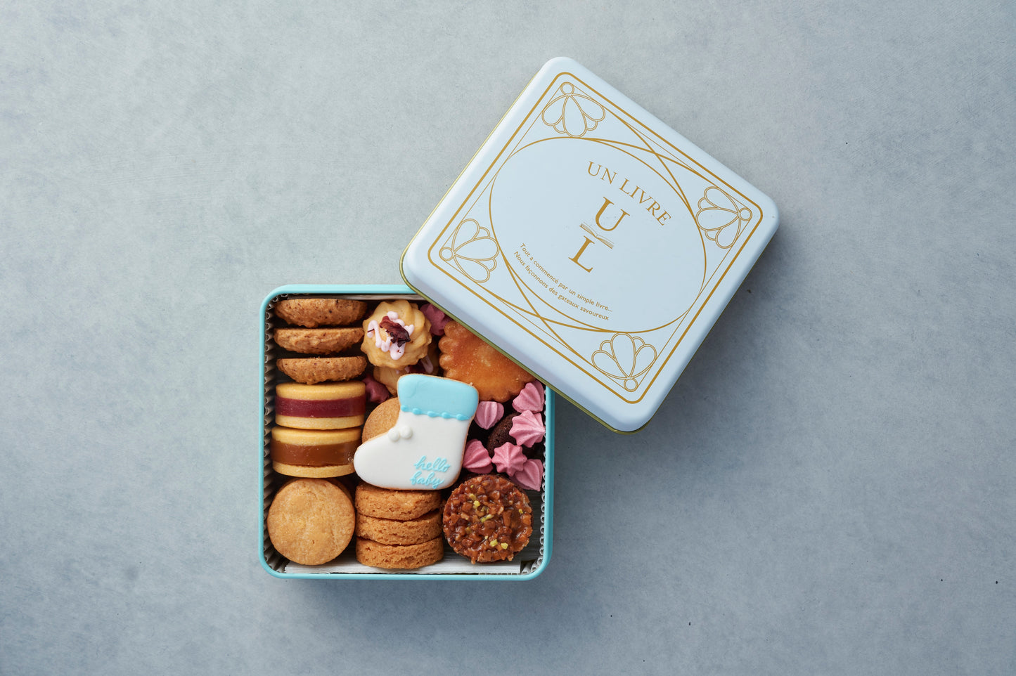 デザイン缶 (Baby Blue)