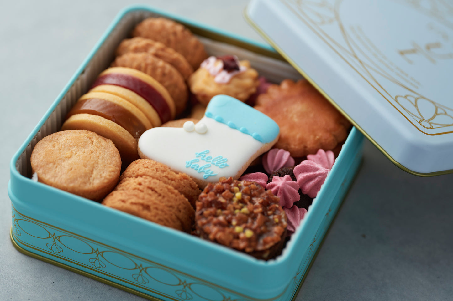 デザイン缶 (Baby Blue)